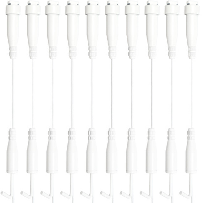 선반나라 천정원터치 후크 튼튼 대형, 화이트, 10개