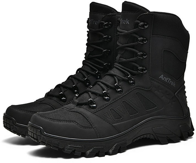 AntTrek 戶外越野高幫登山靴, 6005黑色, 40