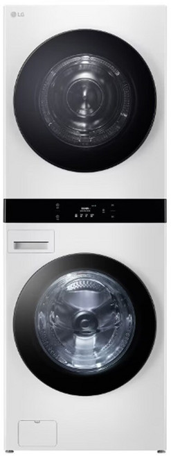 LG전자 트롬 오브제컬렉션 워시타워 세탁기 WL22WDU + 건조기 WL22WDU 25kg + 22kg 방문설치, 릴리화이트 세탁기 + 릴리화이트 건조기