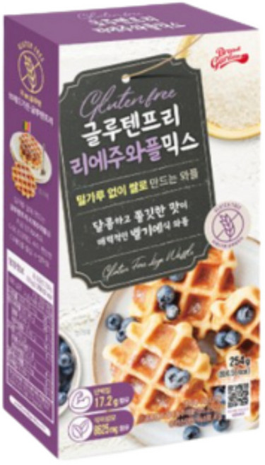 브레드가든 글루텐프리 리에주와플 믹스, 254g, 8개