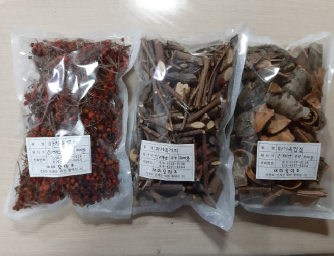 마가목열매 가지 껍질세트, 열매300g가지500g껍질300g, 1개, 500g