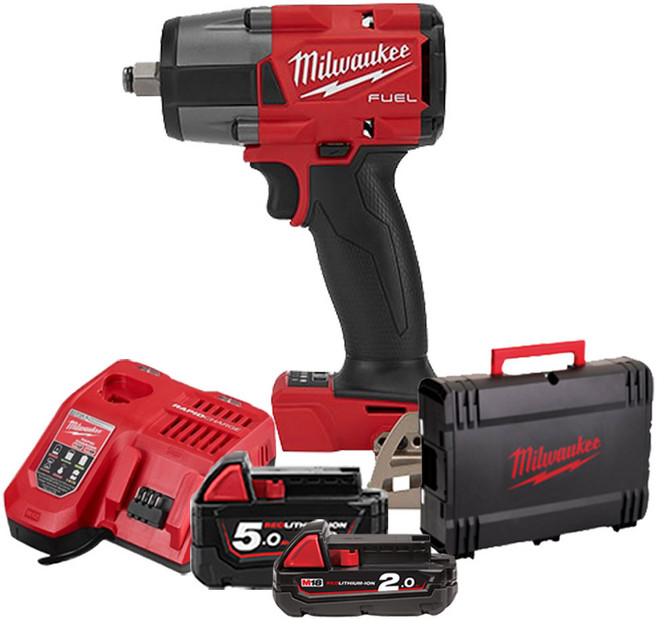 밀워키 M18 FMTIW2F12 18V 미드토크 임팩트 렌치 13mm 드라이버, 5. M18 FMTIW2F12-522X, 1개