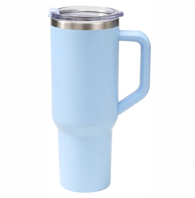 리빙공식 투고 대용량 텀블러 1.18L+빨대, 1세트, 1.18L, 스노우 블루