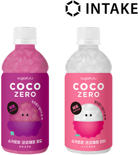 슈가로로 코코제로 2종 (포도/리치), 12개, 340ml