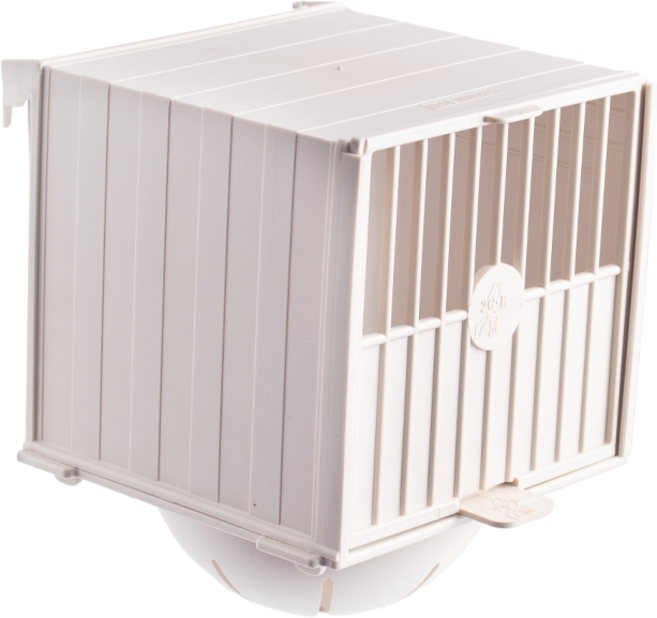 투지알 플라스틱 외부 둥지알통 분리형 내경10cm 앵무새 용품 알통 번식 핀치 2GR 181, 1개, 아이보리