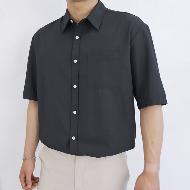 디알엠 남자 여름 반팔셔츠 오버핏 남방