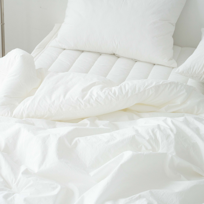 [프리미엄] 도르리 초고밀도 면 60수 국내생산 100% 순면 차렵이불 먼지없는 항균 호텔이불