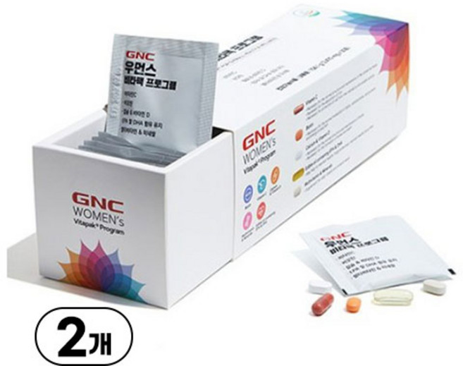GNC 우먼스 비타팩 프로그램, 4개
