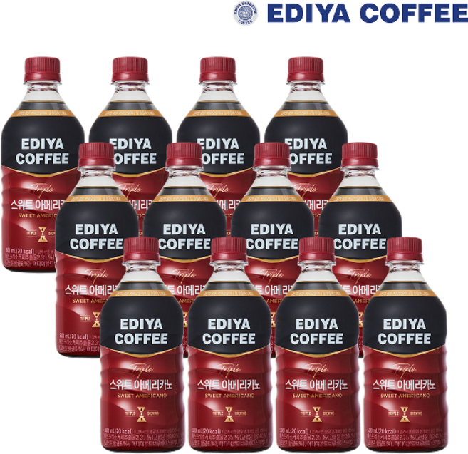 이디야 트리플 스위트 아메리카노, 500ml, 12개