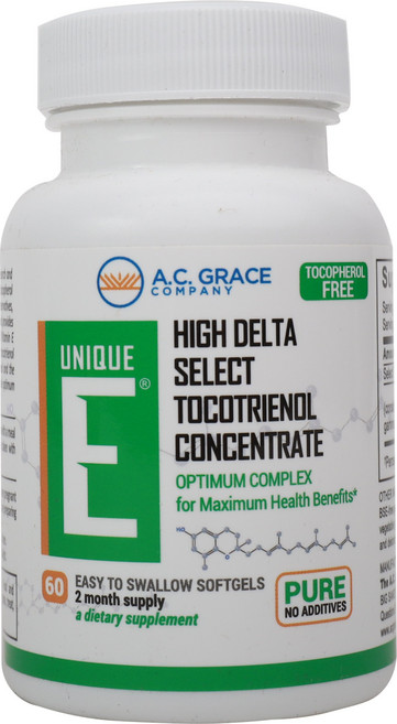 에이씨그레이스컴퍼니 유니크 E 토코트리에놀 토코페롤-프리 소프트젤, 1개, 60정
