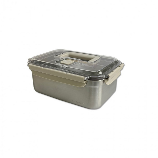 락앤락 숨쉬는 스텐 김치통 직사각 원핸들 3L -R 숨밸브 발효 김치냉장고용 쌀통 장아찌용