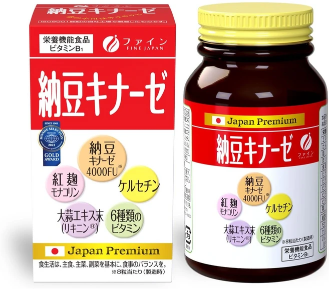 화인재팬 낫토키나아제 재팬 프리미엄 타블렛, 6개, 240정 - 쿠팡