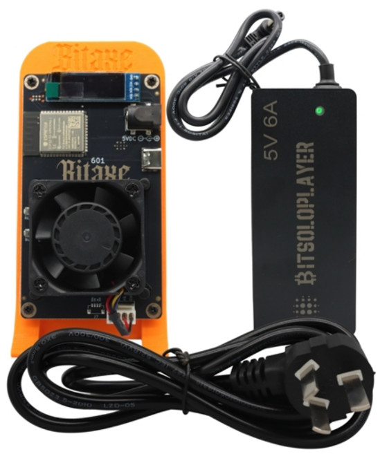 2026 최신 Bitaxe Gamma 601 암호화폐 채굴기 1.1-1.2th/s 25W 오픈 소스 비트코인 채굴기전원 공급 장치 포함 Bitaxe Solo Miner, [02] AU plug