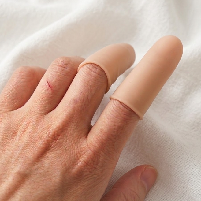 모바로바 방수 실리콘 손가락 보호 골무, 10개, 스킨