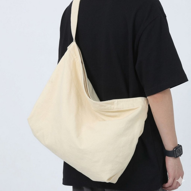 박스루트 남녀공용 대용량 데일리 캔버스 크로스백