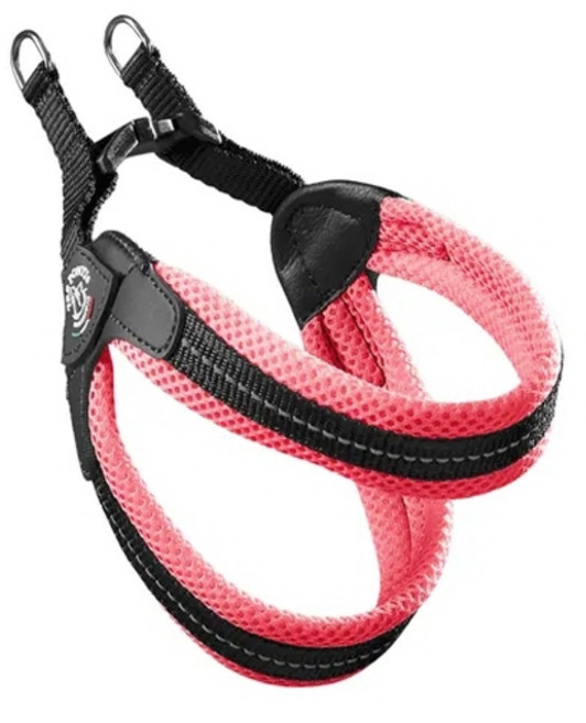 트레폰티 메시 버클 강아지 하네스 - Made in Italy, 1개, 피치