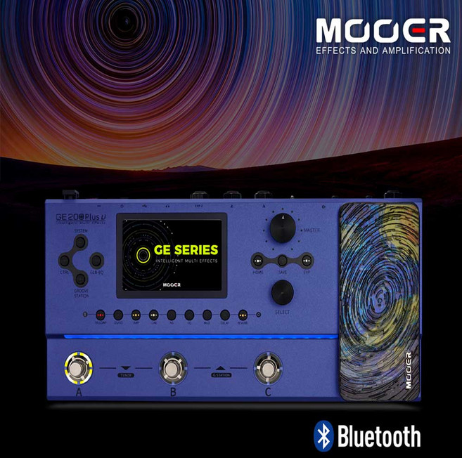 [MOOER무어오디오] GE200PLUS Li 멀티이펙터 Multi Effects 충전식 리튬이온배터리 내장, 1개