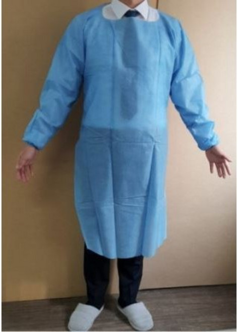 내시경 부직포 일회용 가운 파란색 5매 x 2pack, 2개