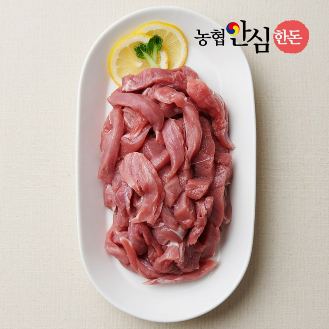 국내산 한돈 냉장 안심 500g 장조림용 돈까스용 탕수육용 다짐육 돼지고기, 1개