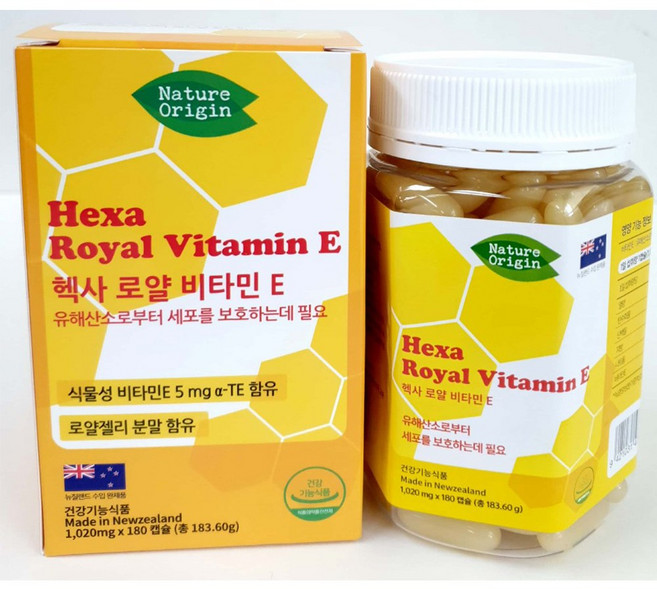 로얄제리분말 헥사로얄비타민E 1020mg 180정, 1개