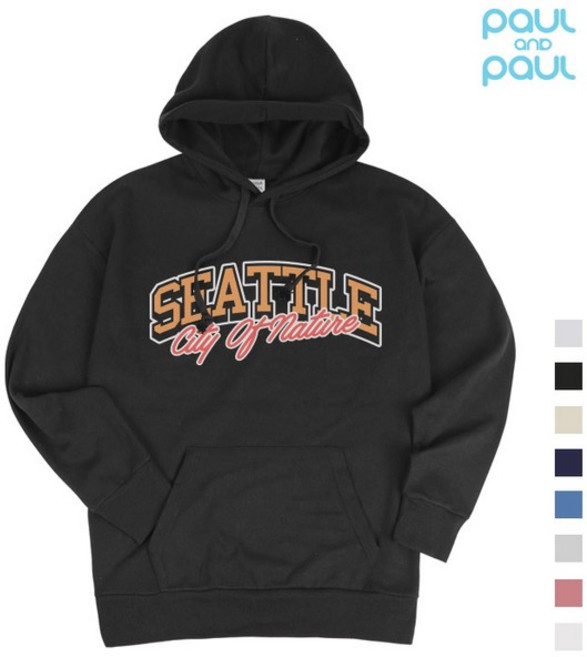 폴앤폴 시애틀 오버핏 남여공용 후드티