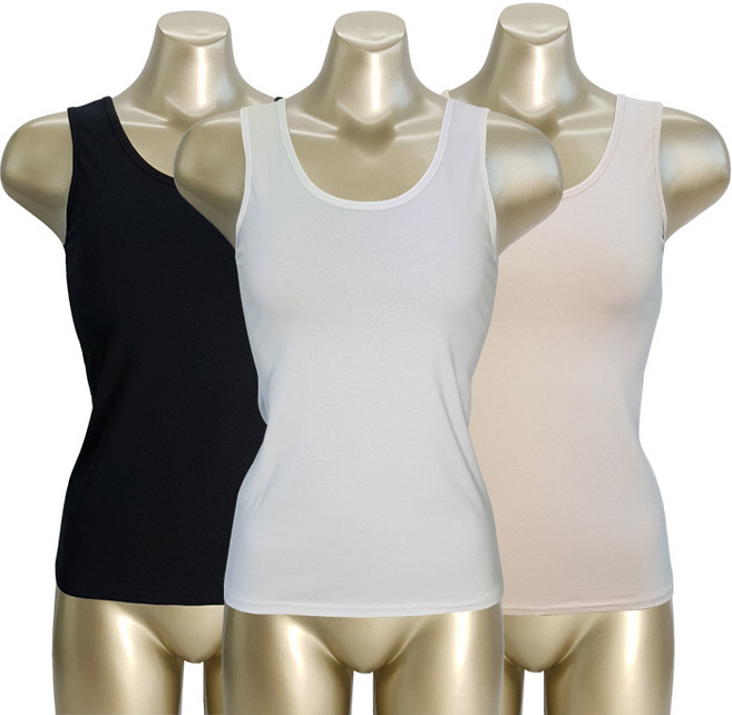 모띠마마 여성용 스판 면 기본 나시