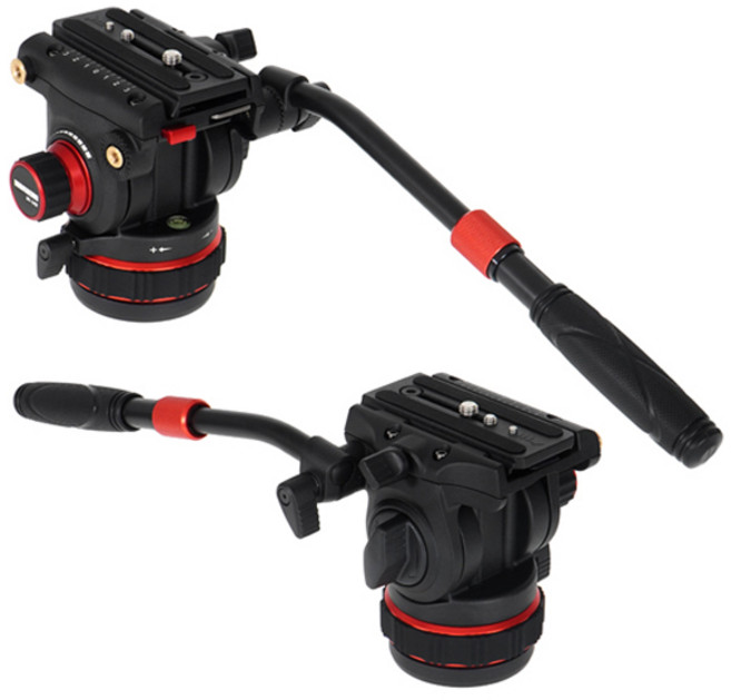 호루스벤누 MV-240F 퀵릴리즈 프로 유압식 비디오헤드, 단품, 1개
