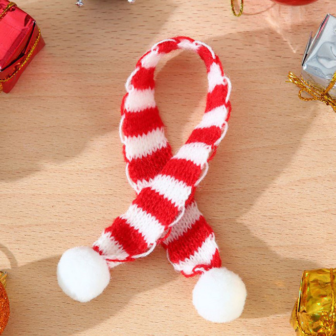 미니 LOVE 털 모자 크리스마스 트리 오너먼트 데코 용품, 1개, 미니 목도리