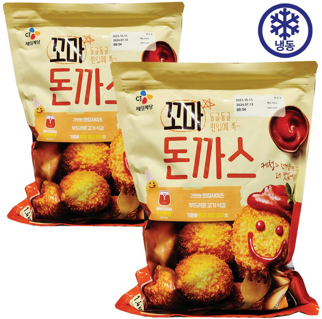cj제일제당 꼬마돈까스 1.4kg, 2개