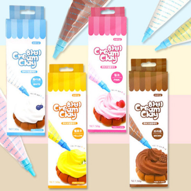 토단교재 하비 크림 클레이, 옐로우, 1개