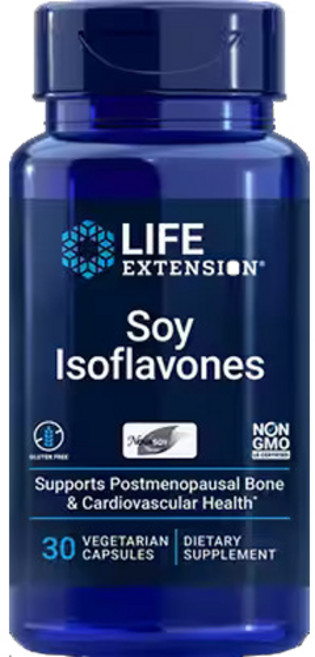 LIFE EXTENSION 大豆異黃酮素食膠囊, 30顆, 1罐