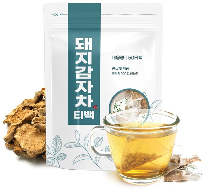 국산 볶음 돼지감자차 50티백 뚱딴지, 50개입, 1개, 1g