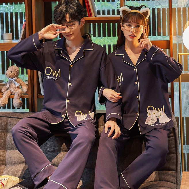 B05000 커플잠옷 세트 순면파자마 모달잠옷 캐릭터잠옷 사계절 봄 여름 가을 겨울 공주잠옷 인견잠옷