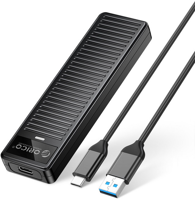 오리코 M.2 SATA NVME/NGFF C타입 A타입 외장 SSD 케이스 PDDM2C3, SATA 버전, 1개