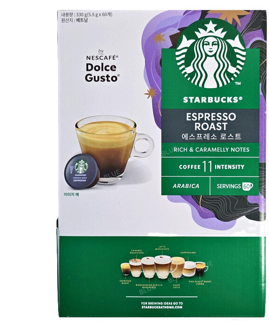 스타벅스 에스프레소 로스트 캡슐커피, 5.5g, 60개입, 1개