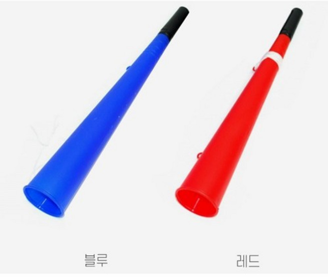 응원용 나팔 롱 나팔 긴 나팔 길이 36cm 제품 구성 (빨강5개+파랑5개) 10개 1세트 응원도구, 1개