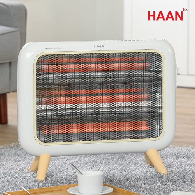 한경희 뉴트로 3단 석영관 가정용 캠핑용 사무실 전기히터 전기난로 HAAN-RT100