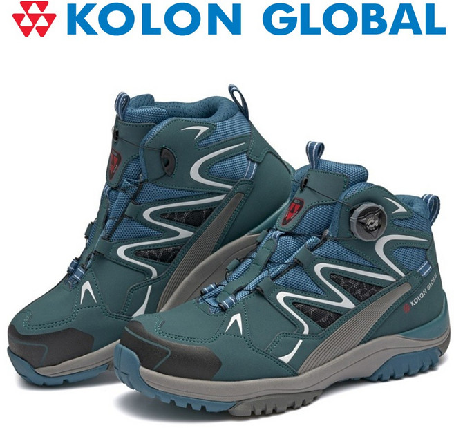 코오롱글로벌 안전화 F-601D 그린 다이얼 와이드핏 서준산업