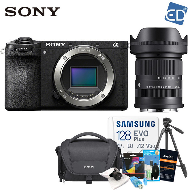 [소니정품] A6700 + 시그마 C 18-50mm F2.8 DC DN 소니 E + 128GB 패키지 /ED, 01 A6700+C18-50mm(SE) 패키지