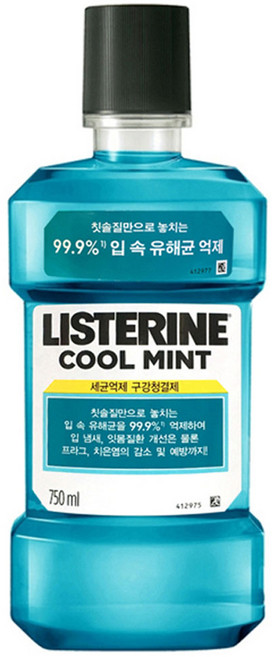 리스테린 쿨민트 마우스워시, 750ml, 1개