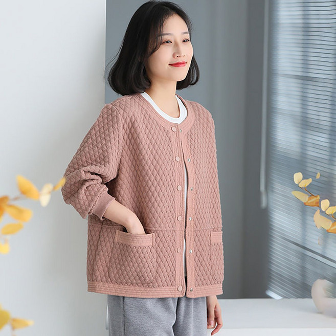 점퍼 야구잠바 여성 깔깔이 누빔 경량 퀼팅 패딩 라운드 하프 퀄팅 순면 가을 겨울 봄 L091904