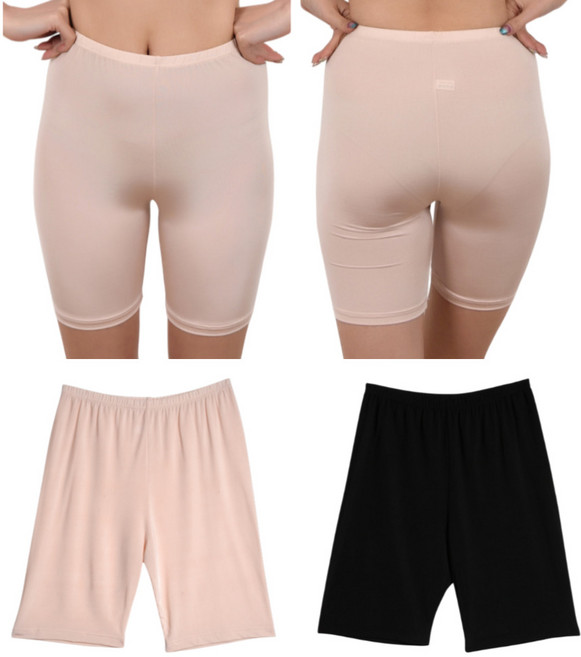 정전기방지 말리지않는 속바지 5부 냉감 시원한 인견 여학생 스킨색 편한