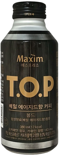 맥심 티오피 배럴에이지드향 볼드, 48개, 380ml