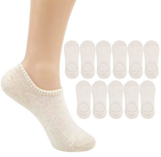 더베이직 여성 국산 골지 페이크삭스 양말 덧신