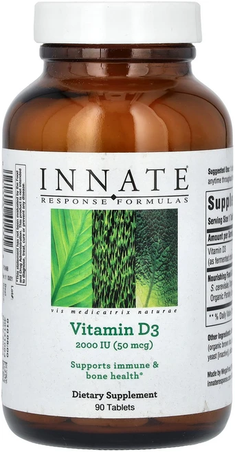 Innate Response Formulas 이네이트 리스폰스 포뮬라 비타민D3 50 mcg 90 태블릿 건강관리 영양제, 1개, 90정 - 쿠팡