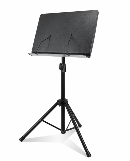 슈퍼픽스 가볍고 튼튼한 강화플라스틱 오케스트라 악보 악보대 보면대 스탠드 XSM217B 악기소품, 1개, 블랙