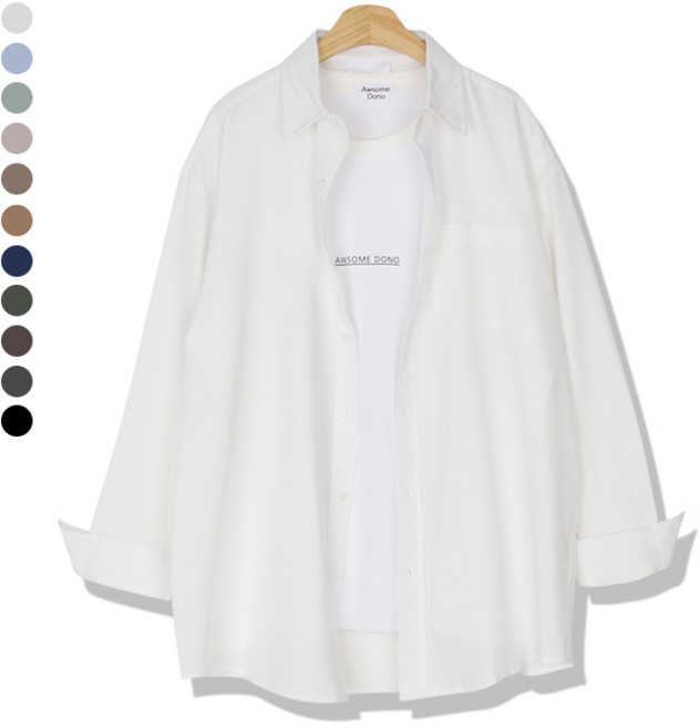 오마보이 남성용 링클프리 퀵드라이 이지웨어 셔츠