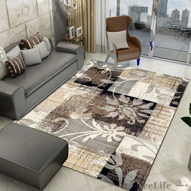 니라이프 북유럽 모던 거실 러그 특대형 사계절 침실 러그