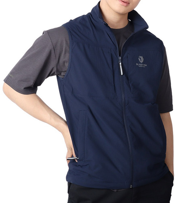 블랙야크 S/S 여름 스판 메쉬 아웃도어 조끼