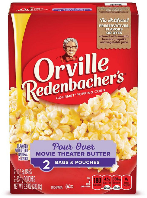 Orville Redenbacher’s 전자레인지 팝콘에 영화관 버터를 듬뿍 뿌려 드세요, 12개
